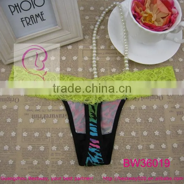 Super fashion thongs fancy leopard printed thongs