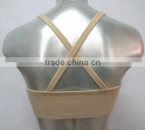 2016 women knitted seamless cashmere sport bra yoga bra on TV