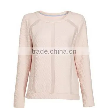 2014EUROPEAN FASHION CHIFFON LONG SLEEVE ROUND NECK T-SHIRT