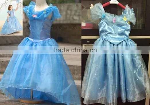 Anna party dresses Kids Girls Dresses Elsa dress costume Princess