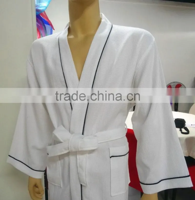 100% cotton waffle children bathrobe for hotel