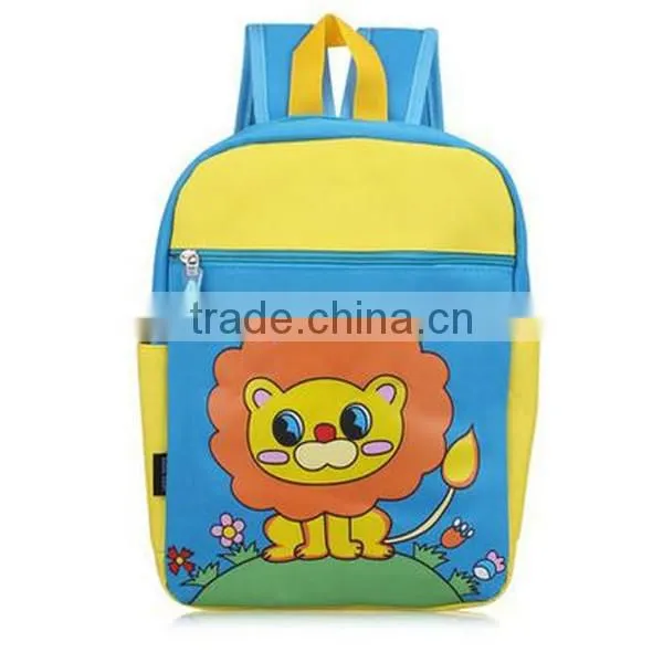 PU cartoon animal pattern children school bag