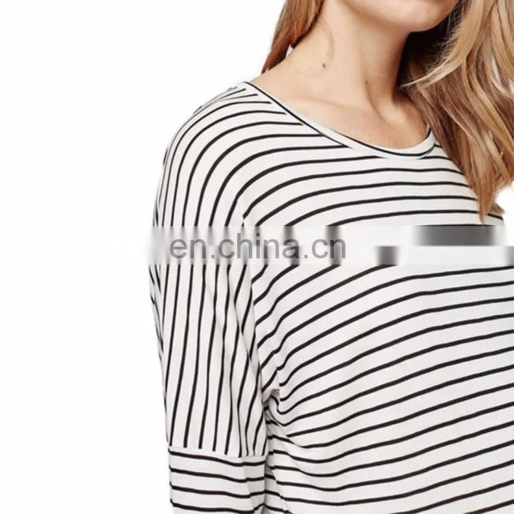 China Clothing Manufacture Wholesale Stripe Maternity Tops
