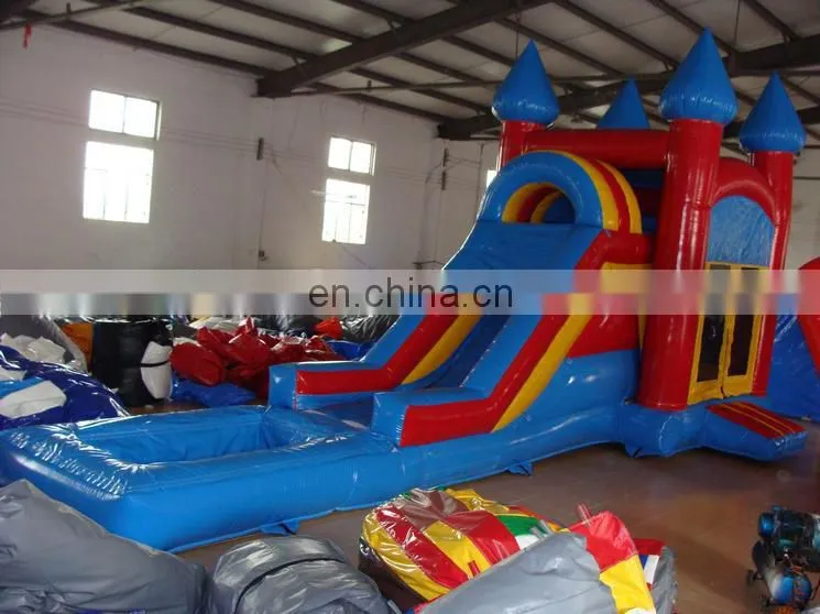 QIQI Inflatable Air Trampolin with Pool