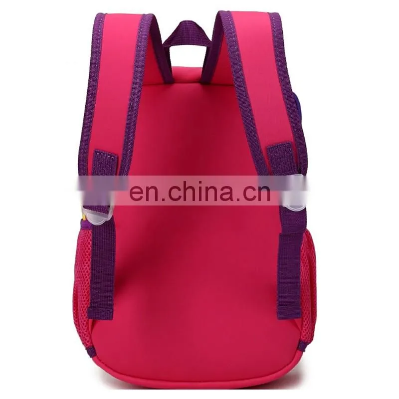 2017 fashion design 3D pattern school bag for kids