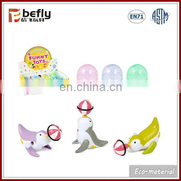 Table decoration toy plastic wind up santa claus for promotion