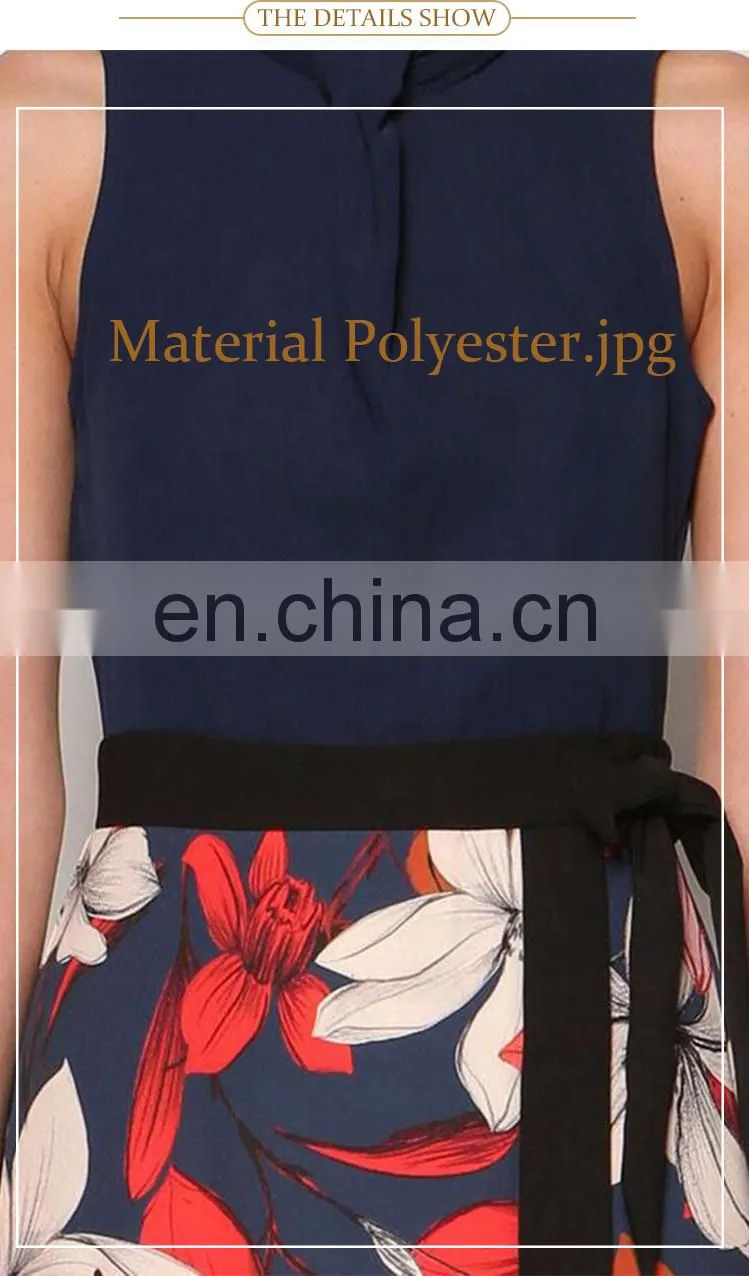 Wholesale uniform design wrap latest sexy straight women sleeveless office dress