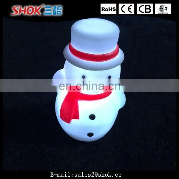 Christmas decorations outdoor led lighted plastic snowman from china market