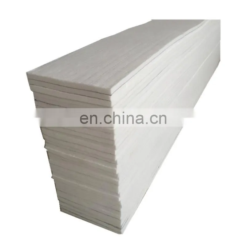 10mm thickness Pure white Industrial felt tension pad for steel slitting machine felt strips