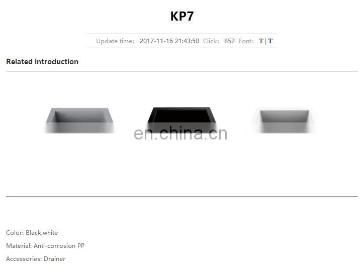 High Grade PP laboratory sink trap