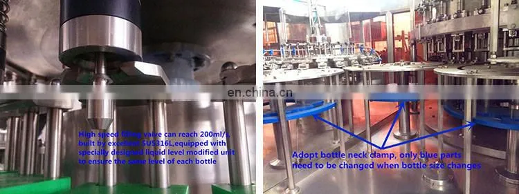 zhangjiagang 80000bph good prices 4 head 1 gallon mini small aseptic milk coffee juce juice tea hot bottle filling machine