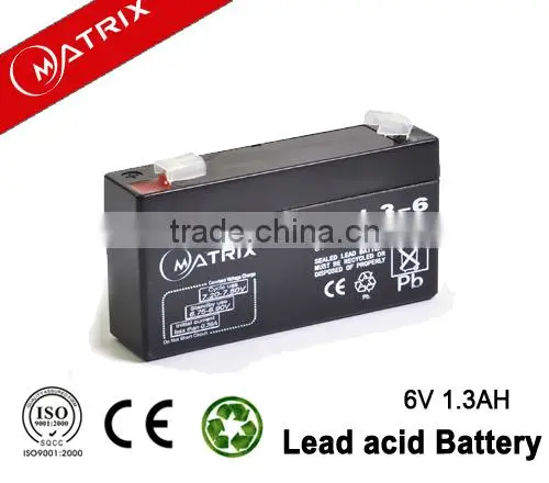 Matrix 6v 1.3ah for ups battery for alarm systerm 1 year warranty quality