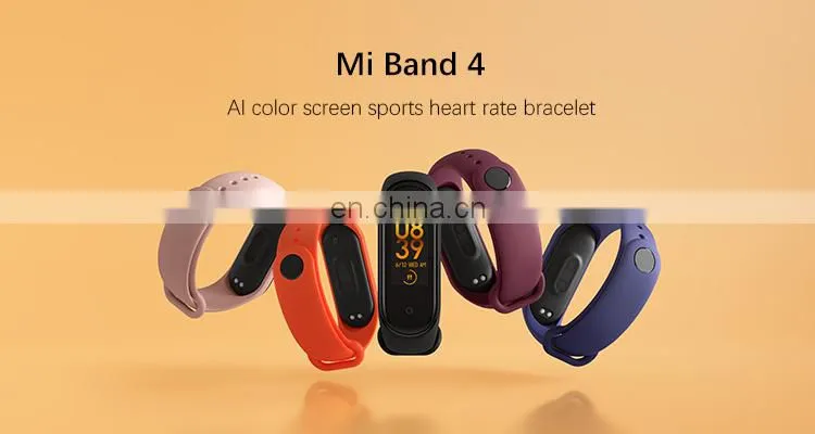 Global Version Original Xiaomi Mi Band 4 Smart Wristband Color Screen Heart Rate Monitor Smart Miband 4 Bracelet
