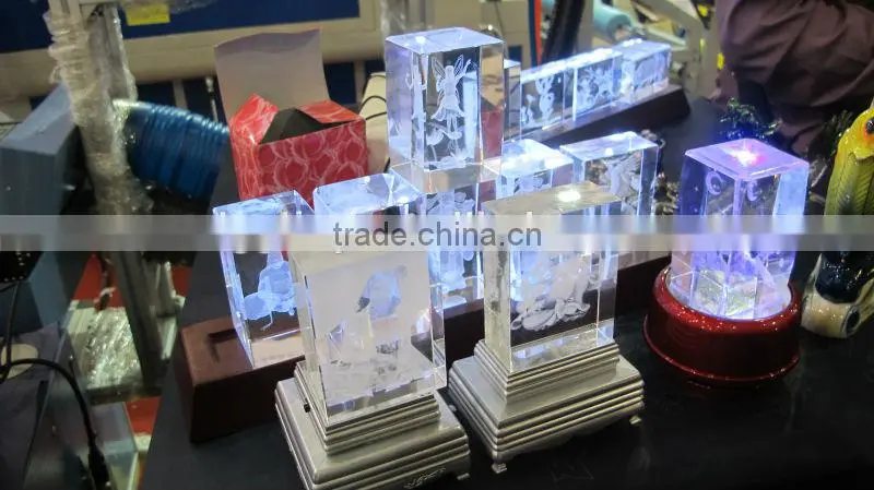 3d laser engraved crystal cube machine
