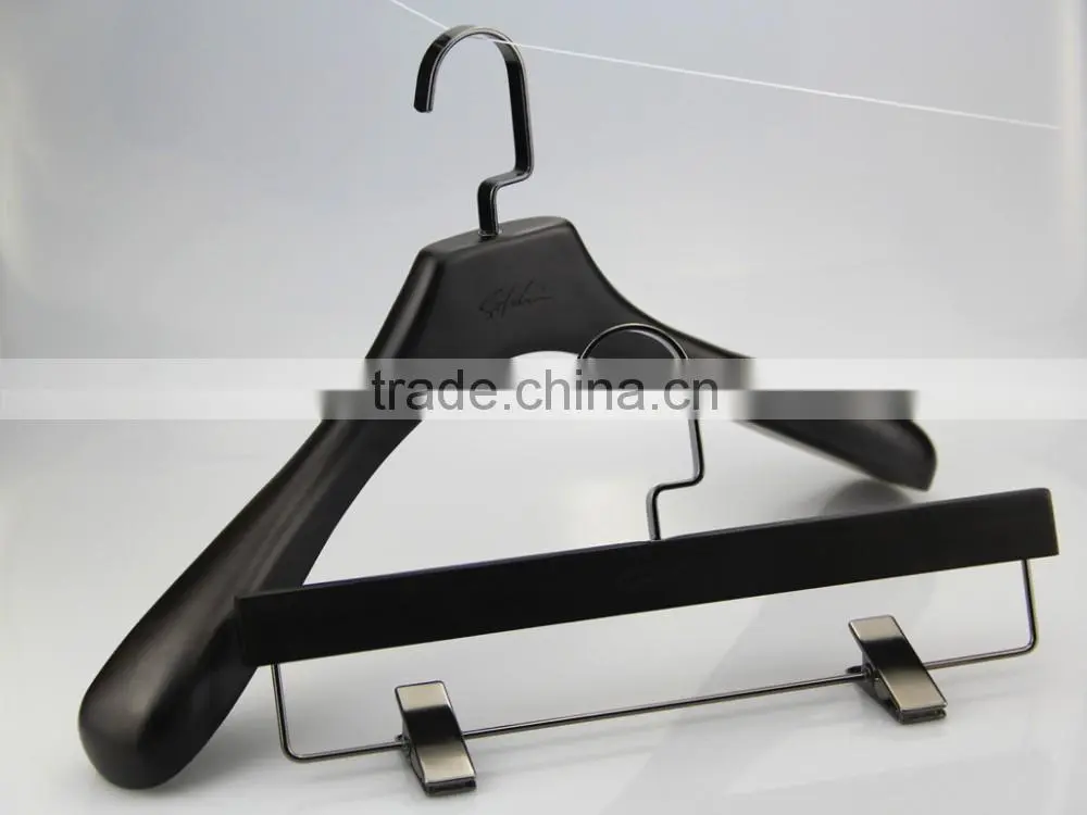 HA277 high quality wooden clothes hanger for coat
