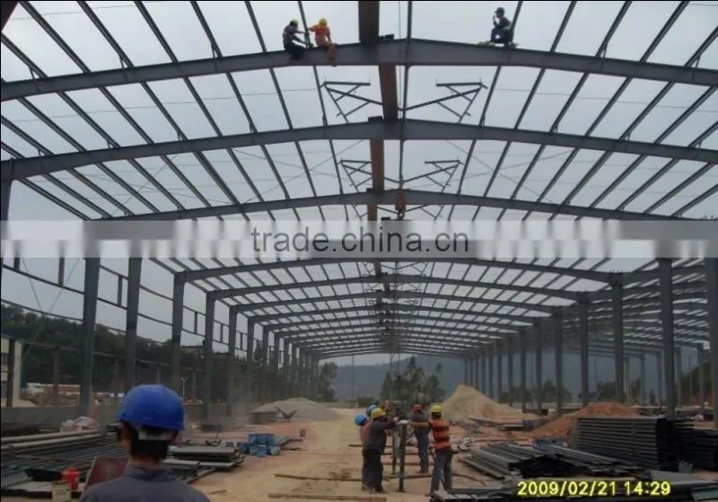 Design insulated steel prefab factory buildings