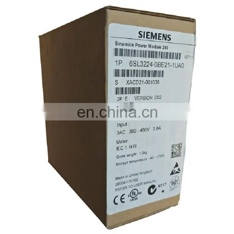 Hot selling Siemens inverter siemens power inverter 6SL3320-1TG41-0AA3 6SL33201TG410AA3