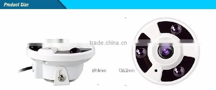 TVI Fish Eye 360 Degree IR Dome Digital Zoom WDR Starlight Security TVI CCTV Camera