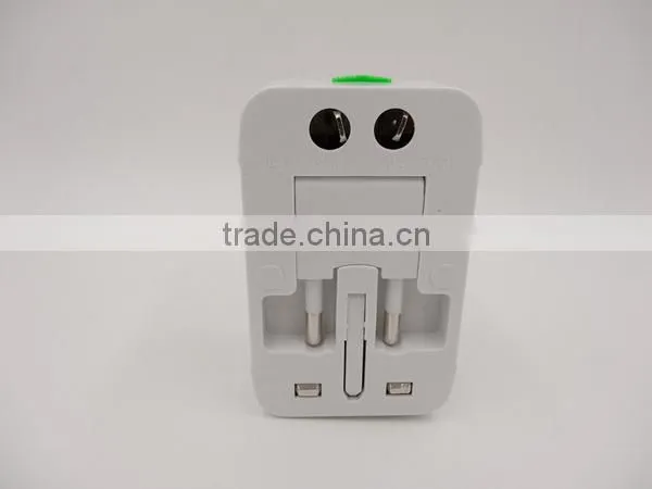 OEM best-Selling travel power adapter with 2 usb charger