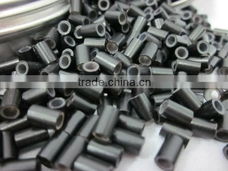Blcak Durable Silicone Copper Micro Rings