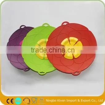 silicone spill stop lid