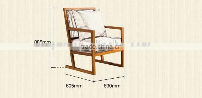 RCH-4314 Popular latest hand shaped wood chair for living room