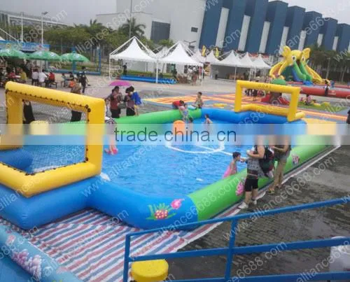 pvc material inflatable water football arena