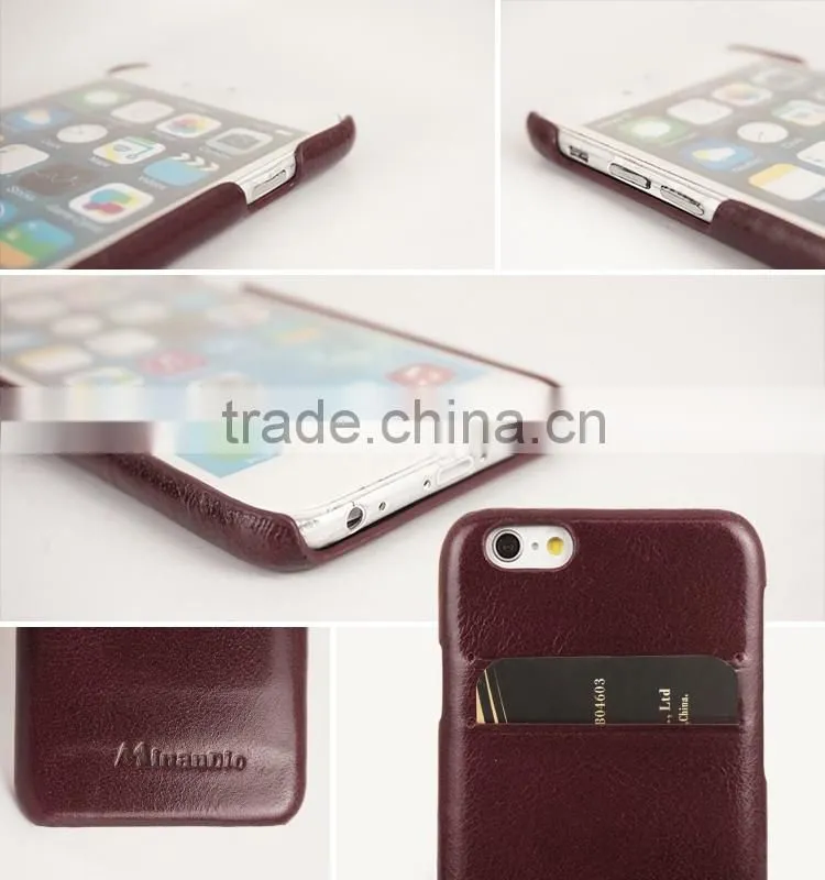 Hot Selling Slim Genuine Leather Mobile Phone Case for Iphone 6s