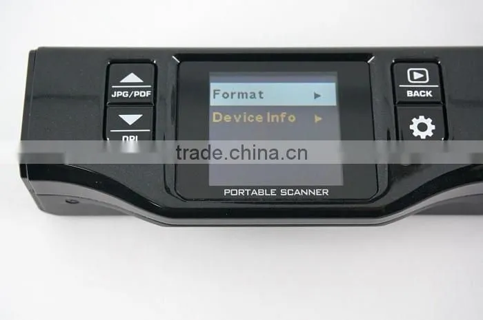 Portable mini scanner, A4,1050DIP,JPG/PDF,Build in lithium Battery ,Support Preview Screen