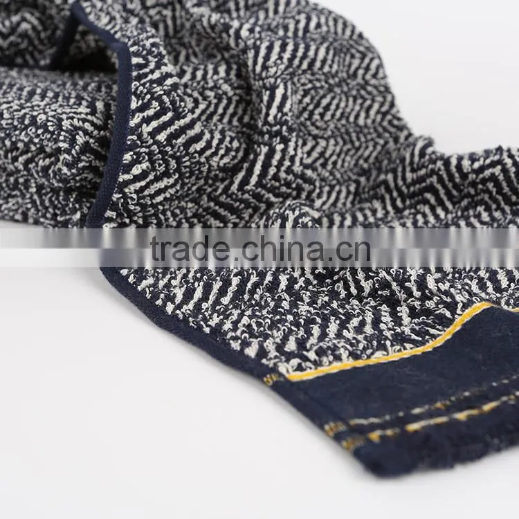 Embroidery elegant pure color High quality terry towel for hotels