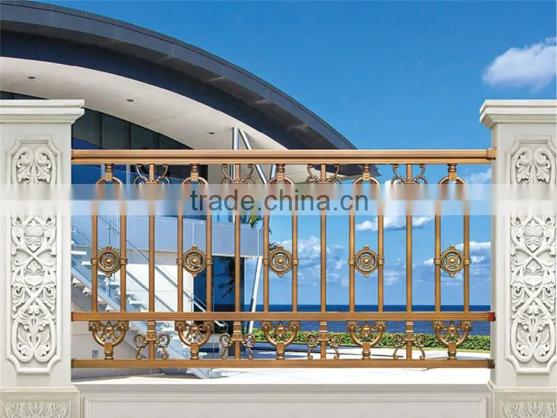 AJLY-801Powder coating Anti-rust Aluminum veranda fencing/porch fence/ balcony railing made in china