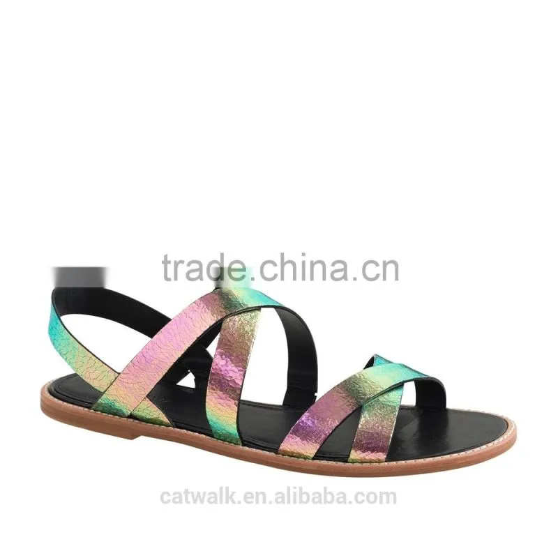 new product women flat sandal shoe high quality sexy colorful women casual sandal charming lady sandal