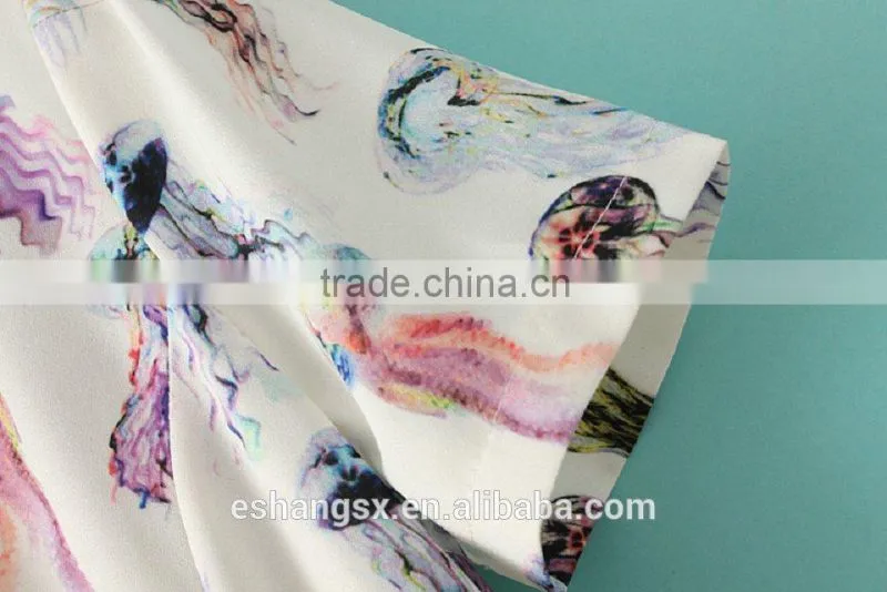Ladies chiffon printed new model dress
