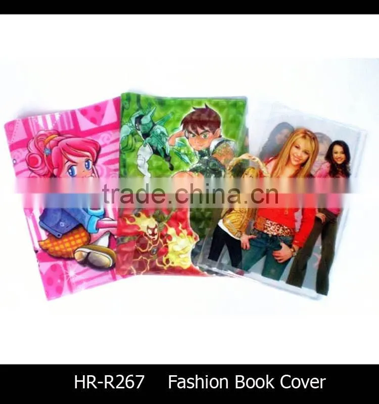 Colored transparent clear book cover