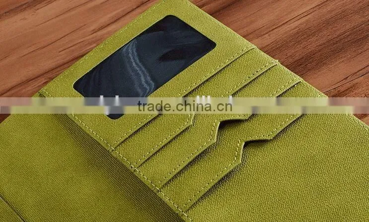 faux leather notebook case 6 ring binder organizer