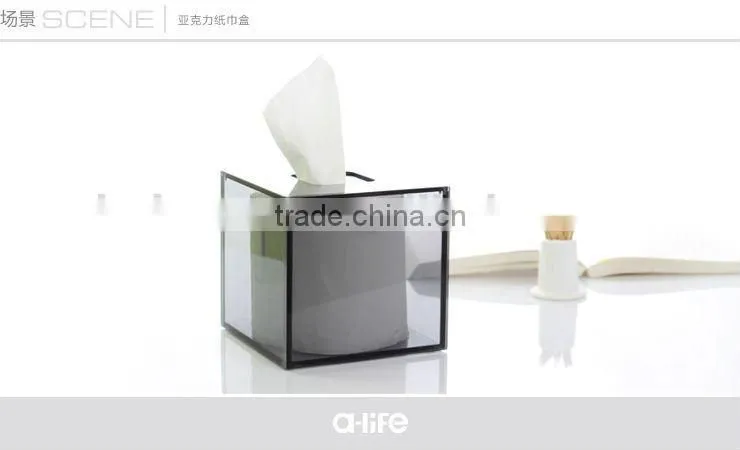 OEM clear acrylic color creative tissue box