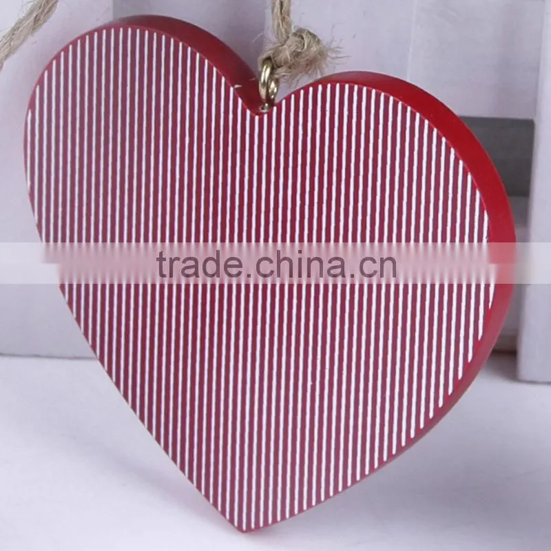 2014 new design beautiful wood mushroom heart shaped hang plaque