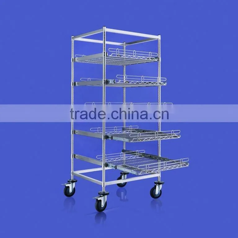 Stainless Steel Wire Shelving for Hospital Storage Use