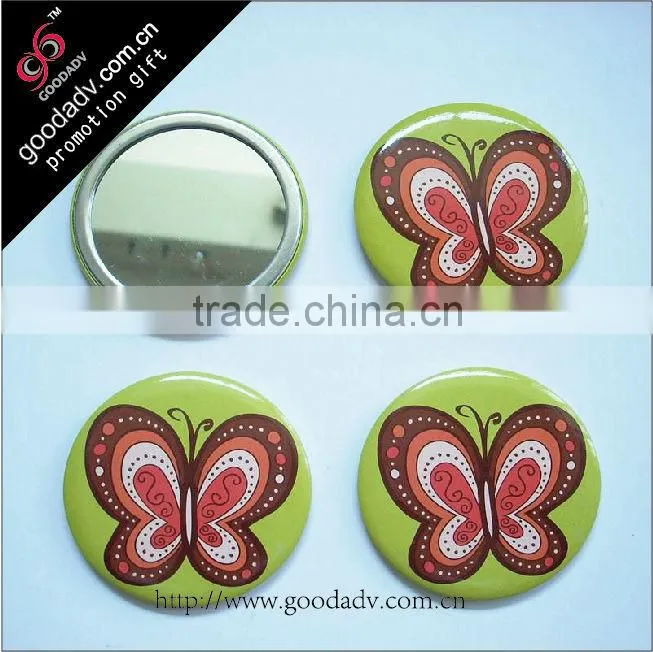2016 Singapore souvenirs new products HOT sale cheaper tin pocket mirror