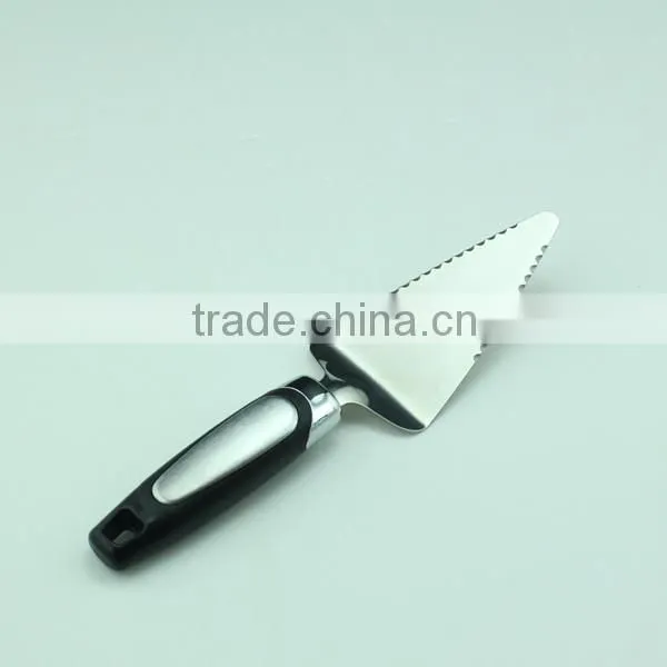 430 Stainless Steel Pizza Cutter Server With Soft Plastic Handle