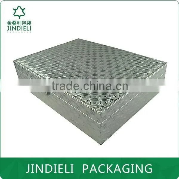 top sale silver leather cosmetic set box