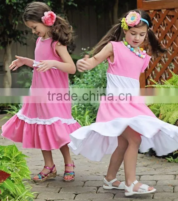 China manufacturer new style casual design baby girl maxi dress pakistani baby girls maxi dress