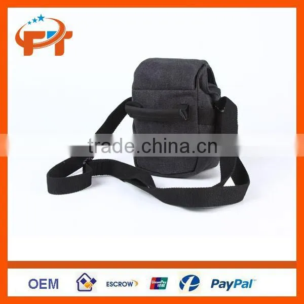 New Canvas Camera Waterproof Digital Bag for Canon Nikon SLR - Sooty Black