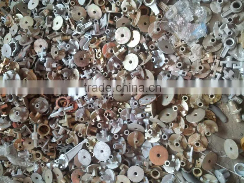 Formwork Galvanized Tie Rod Casting iron wing Nut 15 / 17mm