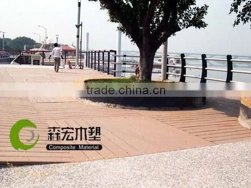 Wood plastic composite outdoor decking