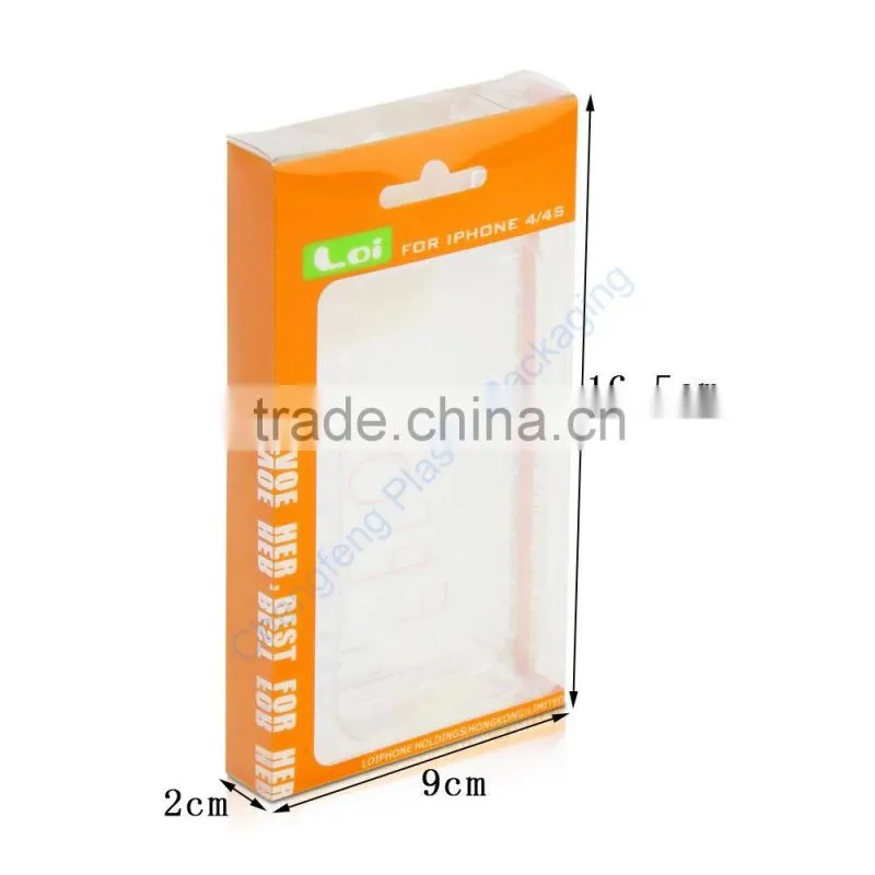 Pet plastic box for cell phone case packaging