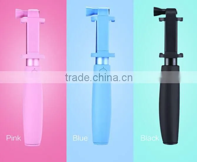 2016 New Factory Monopod Bluetooth Selfie Stick with Bluetooth Shutter Button