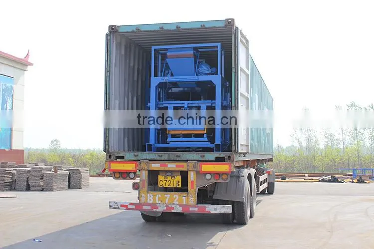 China famous brand factory price concrete block molding machine,Simple hollow block making machine line QT40-1