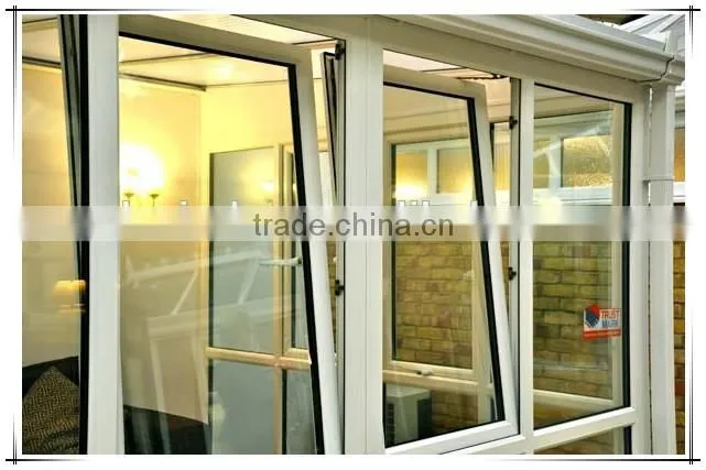 pvc window and high quality tilt and turn window with handle