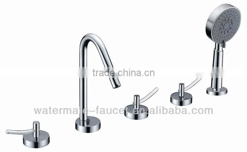 single handle wall-mounted bath shower faucet mixer taps with hand shower